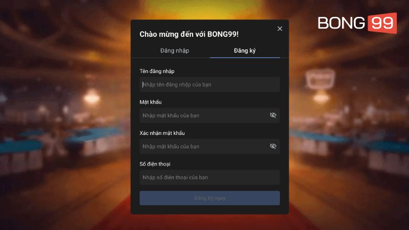 Bấm mục đăng ký và điền đúng thông tin mà hệ thống yêu cầu